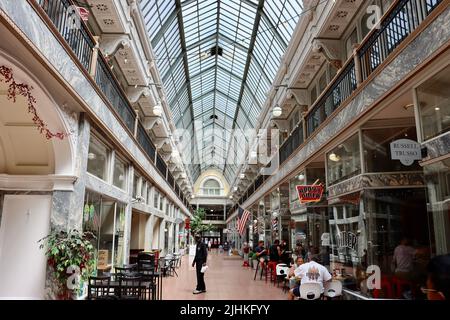 5th Street Arcades, downtown Cleveland, June 2022 Stock Photo