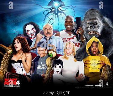 CARMEN ELECTRA, DR PHIL MCGRAW, SHAQUILLE O'NEAL, ANNA FARIS, REGINA HALL, SCARY MOVIE 4, 2006 Stock Photo