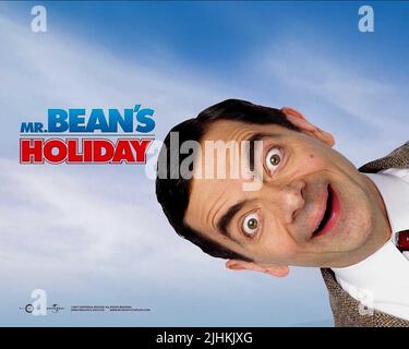 ROWAN ATKINSON POSTER, MR. BEAN'S HOLIDAY, 2007 Stock Photo