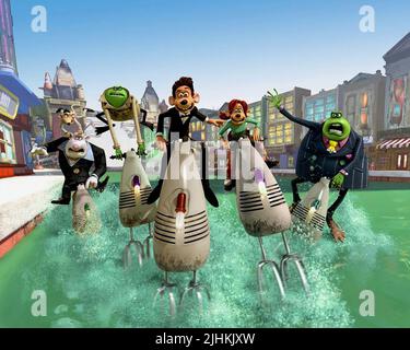 WHITEY, LE FROG, SPIKE, RODDY, RITA, TOAD, FLUSHED AWAY, 2006 Stock Photo