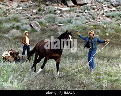 JANE FONDA, ROBERT REDFORD, THE ELECTRIC HORSEMAN, 1979 Stock Photo