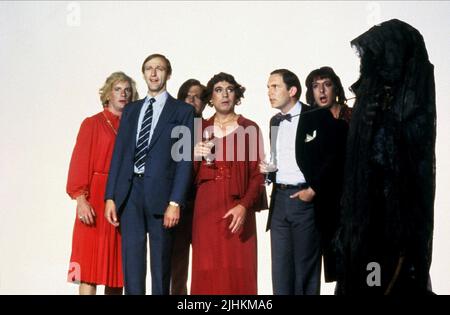 MICHAEL PALIN, GRAHAM CHAPMAN, TERRY GILLIAM, TERRY JONES, ERIC IDLE, MONTY PYTHON'S THE MEANING OF LIFE, 1983 Stock Photo