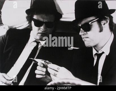 JOHN BELUSHI, DAN AYKROYD, THE BLUES BROTHERS, 1980 Stock Photo