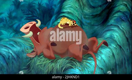 PUMBAA, TIMON, THE LION KING, 1994 Stock Photo