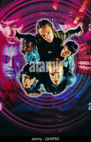 LAURENCE MASON, MATTHEW LILLARD, ANGELINA JOLIE, JONNY LEE MILLER, JESSE BRADFORD, HACKERS, 1995 Stock Photo