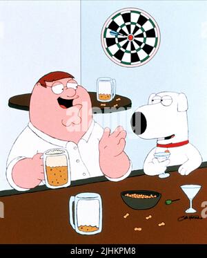 PETER GRIFFIN, BRIAN GRIFFIN, FAMILY GUY, 1999 Stock Photo