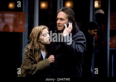 BRITTANY MURPHY, MICHAEL DOUGLAS, DON'T SAY A WORD, 2001 Stock Photo