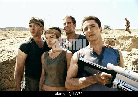 CONNOR TRINNEER, JOLENE BLALOCK, SCOTT BAKULA, DOMINIC KEATING, STAR TREK: ENTERPRISE, 2001 Stock Photo