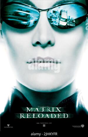 CARRIE-ANNE MOSS, THE MATRIX RELOADED, 2003 Stock Photo