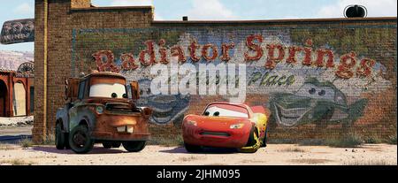 MATER THE TOW TRUCK, LIGHTNING MCQUEEN, CARS, 2006 Stock Photo