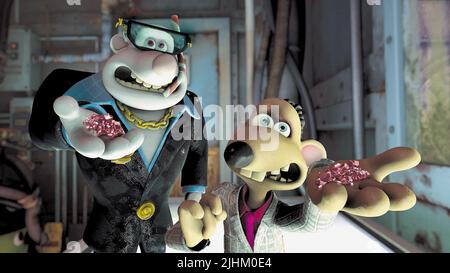 WHITEY, SPIKE, FLUSHED AWAY, 2006 Stock Photo