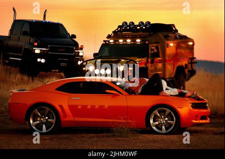 SHIA LABEOUF, MEGAN FOX, TRANSFORMERS, 2007 Stock Photo