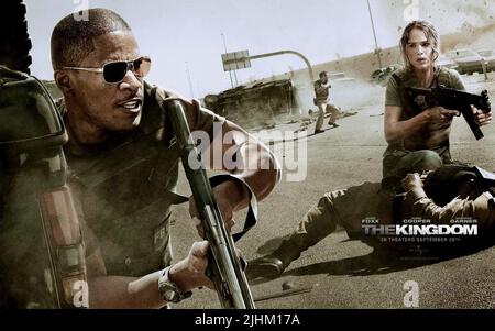 JAMIE FOXX, JENNIFER GARNER POSTER, THE KINGDOM, 2007 Stock Photo - Alamy