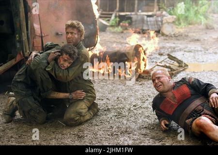 JAY BARUCHEL, ROBERT DOWNEY JR, JACK BLACK, TROPIC THUNDER, 2008 Stock Photo