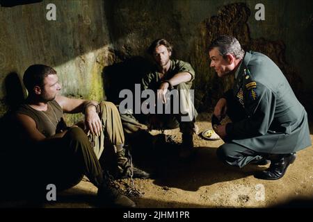 LIEV SCHREIBER, HUGH JACKMAN, DANNY HUSTON, X-MEN ORIGINS: WOLVERINE, 2009 Stock Photo