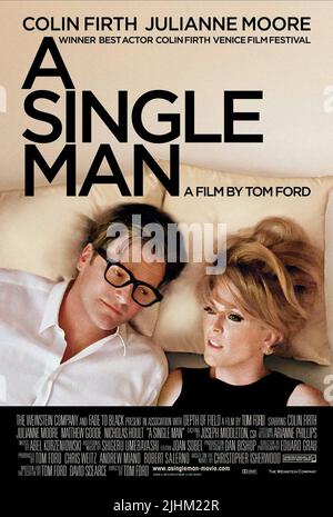 COLIN FIRTH, JULIANNE MOORE POSTER, A SINGLE MAN, 2009 Stock Photo