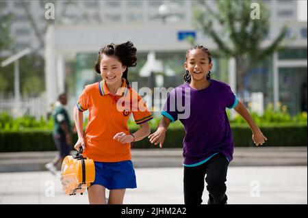 WENWEN HAN, JADEN SMITH, THE KARATE KID, 2010 Stock Photo