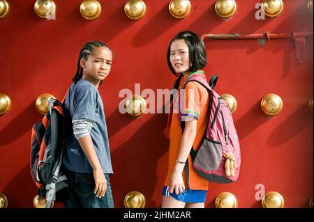 JADEN SMITH, WENWEN HAN, THE KARATE KID, 2010 Stock Photo