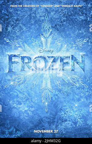 MOVIE POSTER, FROZEN, 2013 Stock Photo