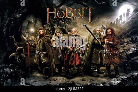 GOLLUM,BROPHY,HADLOW,BROWN,HAMBLETON,POSTER, THE HOBBIT: AN UNEXPECTED JOURNEY, 2012 Stock Photo