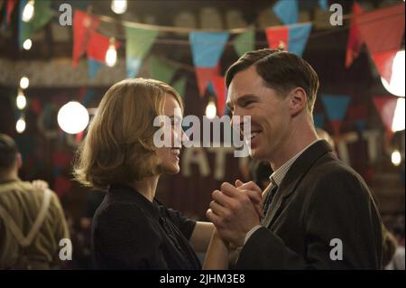 KEIRA KNIGHTLEY, BENEDICT CUMBERBATCH, THE IMITATION GAME, 2014 Stock Photo