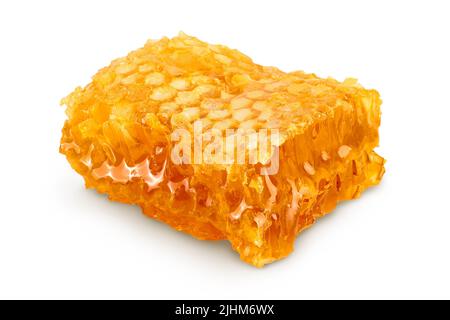 Honeycombs isolated on white background with full depth of field Stock Photo
