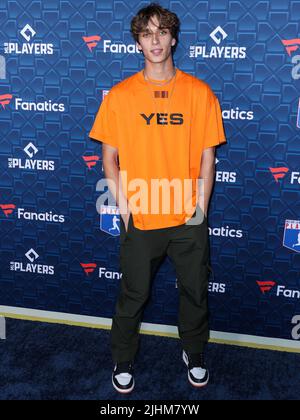 Los Angeles, United States. 18th July, 2022. LOS ANGELES, CALIFORNIA, USA - JULY 18: Josh Richards arrives at The 'Players Party' 2022 Co-Hosted By Michael Rubin, MLBPA And Fanatics held at the City Market Social House on July 18, 2022 in Los Angeles, California, United States. (Photo by Xavier Collin/Image Press Agency) Credit: Image Press Agency/Alamy Live News Stock Photo