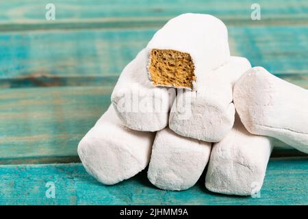 Cow Leg Gelatin; Traditional Sweet Manjar of the Latin American Region Stock Photo