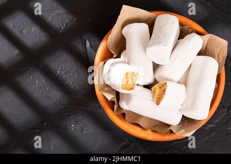 Cow Leg Gelatin; Traditional Sweet Manjar of the Latin American Region Stock Photo