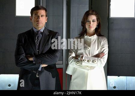 STEVE CARELL, ANNE HATHAWAY, GET SMART, 2008 Stock Photo