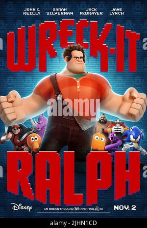 RALPH POSTER, WRECK-IT RALPH, 2012 Stock Photo