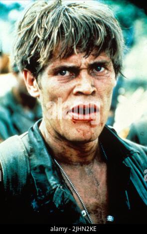 WILLEM DAFOE, PLATOON, 1986 Stock Photo