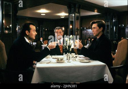 BILL MURRAY, ROBERT MITCHUM, JOHN GLOVER, SCROOGED, 1988 Stock Photo