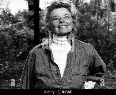 KATHARINE HEPBURN, ON GOLDEN POND, 1981 Stock Photo