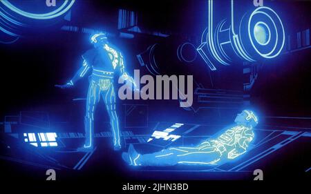 MOVIE SCENE, TRON, 1982 Stock Photo