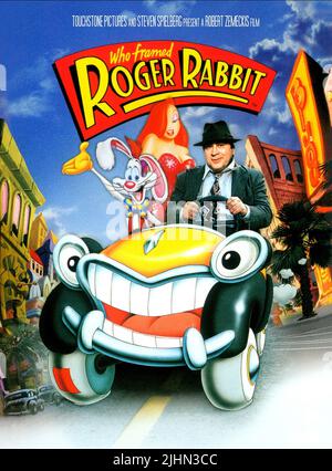 BOB HOSKINS, JESSICA RABBIT, ROGER RABBIT, WHO FRAMED ROGER RABBIT, 1988 Stock Photo