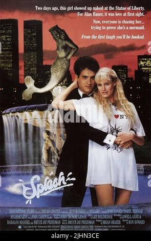 TOM HANKS, DARYL HANNAH, SPLASH, 1984 Stock Photo