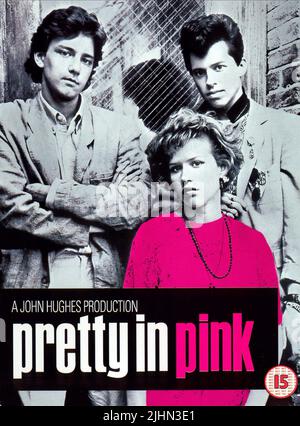 ANDREW MCCARTHY, MOLLY RINGWALD, JON CRYER POSTER, PRETTY IN PINK, 1986 Stock Photo