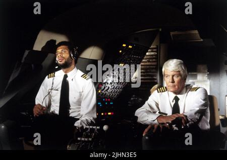 KAREEM ABDUL-JABBAR, PETER GRAVES, AIRPLANE!, 1980 Stock Photo