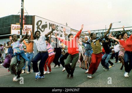 STREET DANCE SCENE, THE BLUES BROTHERS, 1980 Stock Photo