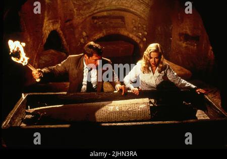 HARRISON FORD, ALISON DOODY, INDIANA JONES AND THE LAST CRUSADE, 1989 Stock Photo