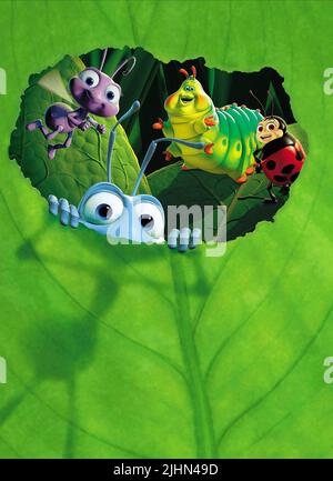 PRINCESS DOT, HEIMLICH, FRANCIS, FLIK, A BUG'S LIFE, 1998 Stock Photo