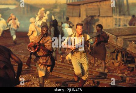 JOHN KANI, VAL KILMER, THE GHOST AND THE DARKNESS, 1996 Stock Photo