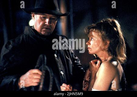 GENE HACKMAN, FRANCES FISHER, UNFORGIVEN, 1992 Stock Photo