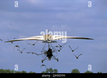 GEESE, MICROLIGHT, FLY AWAY HOME, 1996 Stock Photo