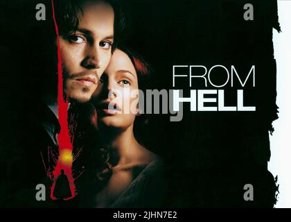 JOHNNY DEPP, HEATHER GRAHAM, FROM HELL, 2001 Stock Photo