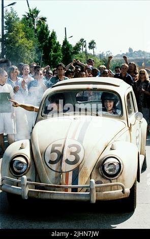 JUSTIN LONG, LINDSAY LOHAN, HERBIE FULLY LOADED, 2005 Stock Photo