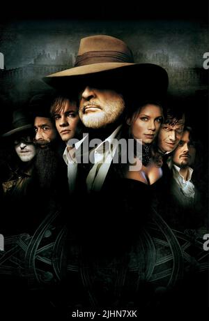 CURRAN,SHAH,WEST,CONNERY,WILSON,FLEMYNG,TOWNSEND, THE LEAGUE OF EXTRAORDINARY GENTLEMEN, 2003 Stock Photo