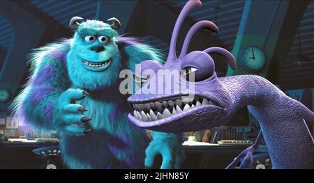 SULLEY, RANDALL BOGGS, MONSTERS  INC., 2001 Stock Photo