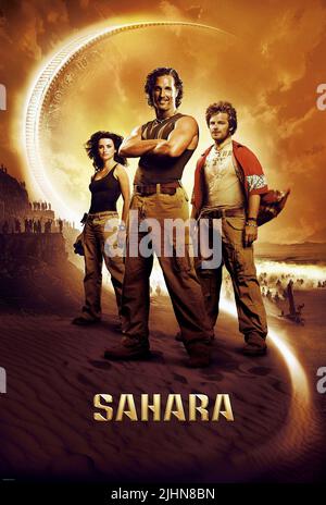 PENELOPE CRUZ, MATTHEW MCCONAUGHEY, STEVE ZAHN, SAHARA, 2005 Stock Photo